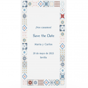Save the Date modelo Mosaico