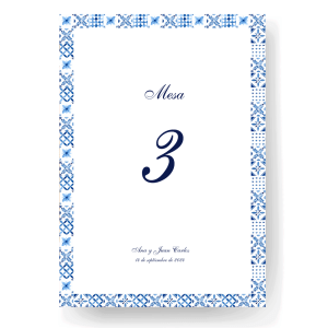 mesero de boda modelo Azulejo