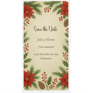 modelo Save the date Navidad
